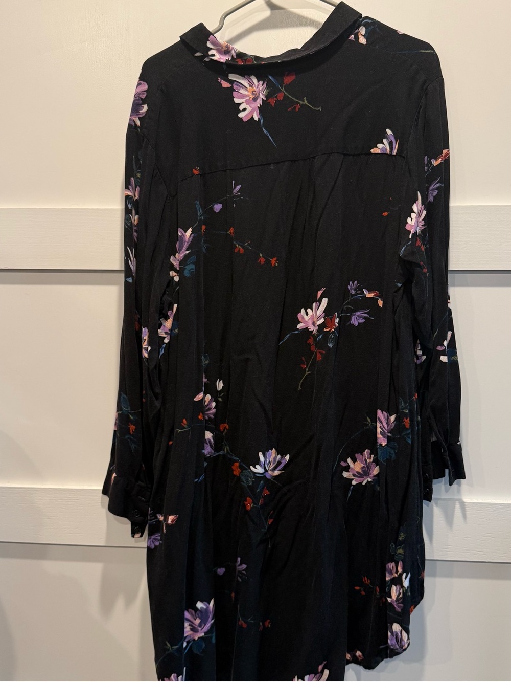 Ava & Viv Black Floral Women’s Flowy Blouse - Picture 8 of 10